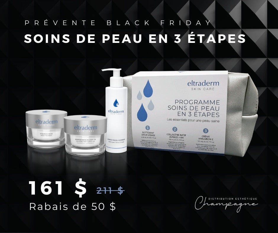 Trousse soins de peau en 3 étapes - COFFRET NOËL