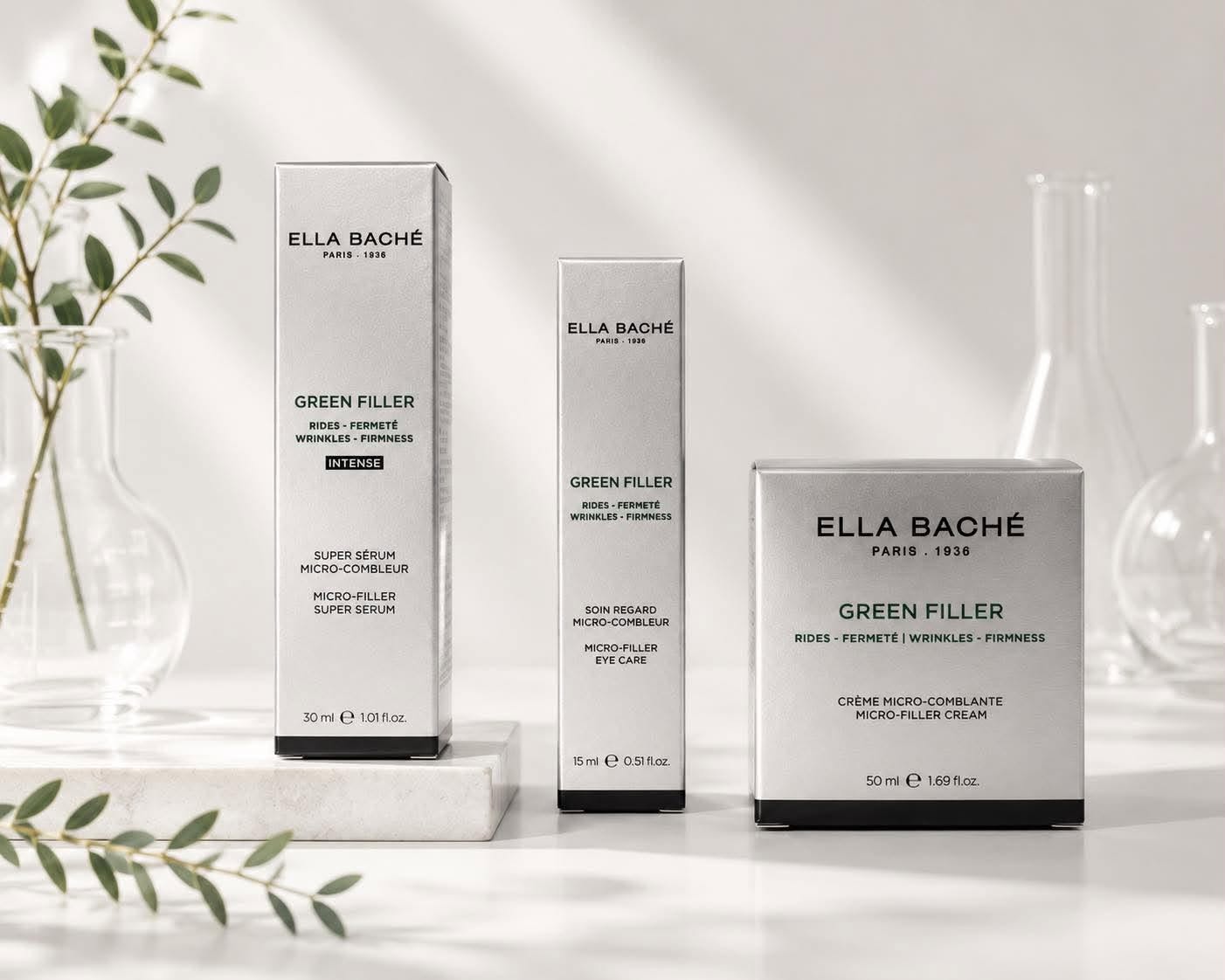 Le coffret Green Filler (micro combleur de rides et fermeté)