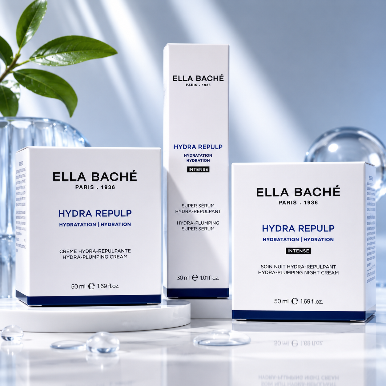 Le trio Hydra Repulpant (hydratation)