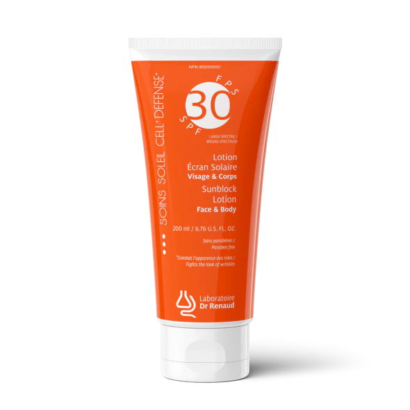 Lotion solaire - Visage et corps - Large spectre FPS 30  (Mineral)