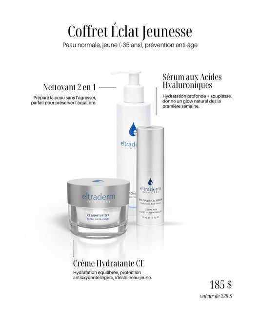 Trio Éclat Jeunesse  (Peau normale, jeune 35 ans et moins) Prévention Anti-âge
