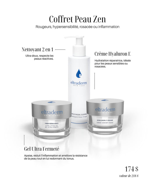 Trio Peau zen effet calmant sur les rougeurs